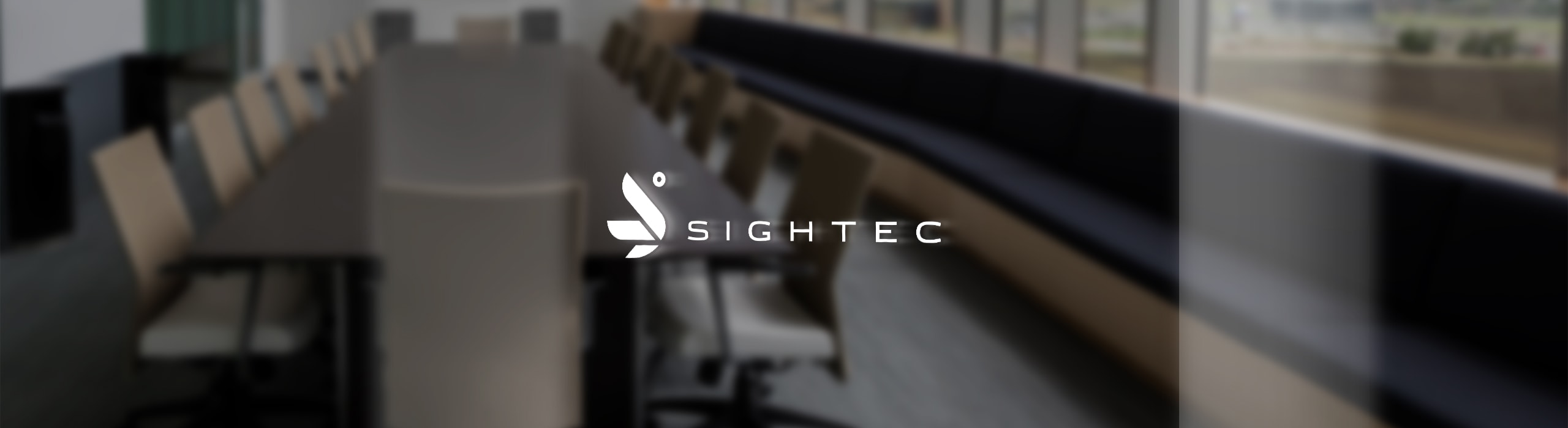 Sightec - logo on glass - Natie Branding Agency